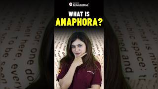 What is Anaphora EnglishforCLAT CLAT2025 [upl. by Noit]