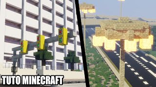 Tuto Minecraft  Lampadaires Réalistes Et Feux De Circulation [upl. by Gnep]