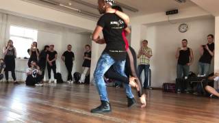 Kizomba workshop LANGE NOIR amp ELODIE SaintPetersburg Sweet afro weekend 2017 [upl. by Alf]