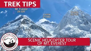 Helicopter Tour of Mt Everest  Stunning Views of Himalayas in Nepal  Trek Tips [upl. by Yeldahc116]