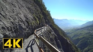 Bisse de Savièse  Vertiginous Hike in Switzerland [upl. by Leasi]