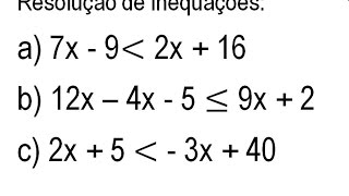 ⁯Inequações do 1 grau  Parte 1 [upl. by Ahsieat]