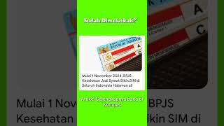 Ngurus SIM Kudu Pake BPJS sim infoterbaru shorts [upl. by Reviere209]