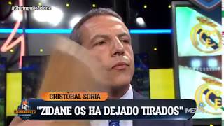 Cristóbal Soria SE QUEDÓ A GUSTO quotZidane os ha dejado TIRADOSquot [upl. by Isleen912]