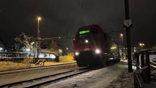 SBB S9 Schaffhausen  Uster im Schnee bei Bülach [upl. by Chally863]