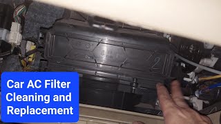 Car AC Filter Cabin Air Filter Cleaning and Replacement [upl. by Winchester638]