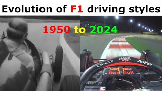 The Evolution of F1 Driving Styles [upl. by Ettevets252]