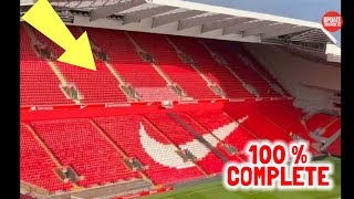 SEE YOU SOON SEAT COMPLETE Anfield Road Stand Expansions Update Seat Installations Internal Work [upl. by Liam829]