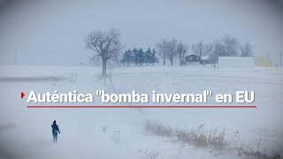 ¡Estados Unidos en emergencia Bomba invernal afecta a 35 estados y se esperar inundaciones [upl. by Oileduab]