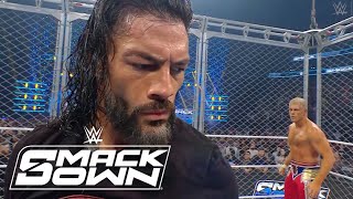 Roman Reigns Helps Cody Rhodes vs Bloodline  WWE SmackDown Highlights 91324  WWE on USA [upl. by Yar]