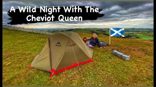 WILDCAMPING OVER THE BORDER  SLEEP MAT DISASTER  SCOTTISH CHEVIOTS [upl. by Krongold558]