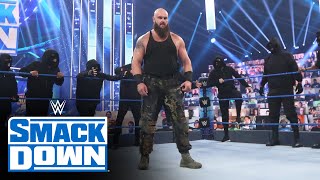 RETRIBUTION swarms Braun Strowman in WWE ThunderDome SmackDown August 21 2020 [upl. by Zelle647]