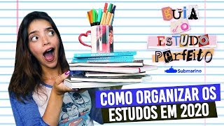 COMO ORGANIZAR OS ESTUDOS EM 2020  Série Guia de Estudos Perfeito ep1 Débora Aladim [upl. by Nauqram]