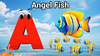 Phonics for Kids  Sea Animals Alphabet Song for children  Alphabet Letters Baby Learn ABC [upl. by Rannug]