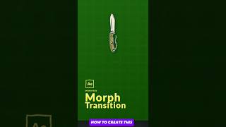 Morph Effect in After Effects  Transform Your Animations shorts ae aftereffects animation [upl. by Atteiluj]