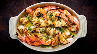 Shrimp Oreganata  Baked Shrimp with Garlic Butter Breadcrumbs [upl. by Oshinski]