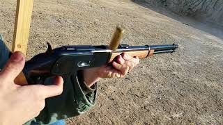 Winchester 1873 45 Colt Trapper Slow Motion [upl. by Alecram354]