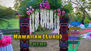 Hawaiian Theme  Luau Party  Tropical Party Ideas  Venue Styling [upl. by Annissa]