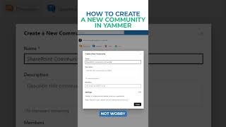 How to create a new Community in Viva Engage Yammer [upl. by Lleze]