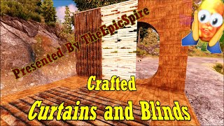 7 Day to Die  Crafted Curtains and Blinds  Mod Showcase  Alpha 19 2 [upl. by Htabazile]