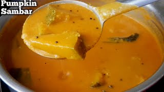 pumpkin sambartemple style pumpkin sambar recipebrahmins style sambarsambar recipepuli koddel [upl. by Elohcan]