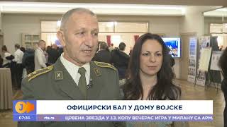 RTS JUTARNJI PROGRAM  Oficirski bal u Domu vojske [upl. by Tunk]