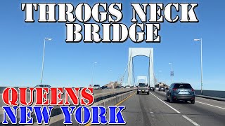 Throgs Neck Bridge North  Queens to The Bronx  New York  4K Infrastructure Drive [upl. by Hobart]