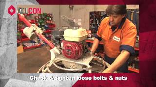 Allcon Equipment Service Part 1 Preventative Maintenance Trowel Machine [upl. by Olaf]