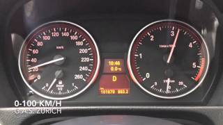 BMW 330d xDrive 0100 kmh acceleration [upl. by Otrebogir]