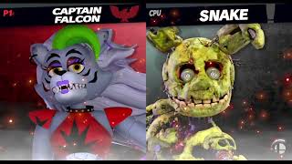 Super Smash Bros Ultimate Mod  Roxanne Wolf vs Springtrap [upl. by Aem]