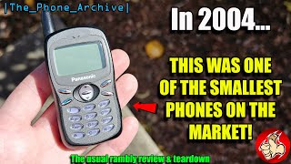 The Panasonic A100 was one of the SMALLEST Phones Available in 2004 THEPHONEARCHIVE [upl. by Schwejda]