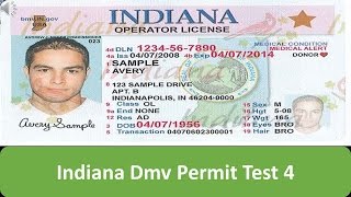 Indiana DMV Permit Test 4 [upl. by Gaivn]