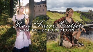 Renaissance￼ Faire outfit ideas using basic everyday clothes ￼⚔️✨🧝‍♀️ [upl. by Zonnya]