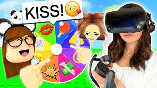 A WHEEL Chooses My DARES Roblox VR Hands [upl. by Aynuat]