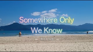 SOMEWHERE ONLY WE KNOW  Karaoke Version  in the style of Keane [upl. by Sibel841]