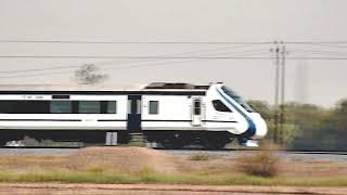 Fastest Train of India  Vande Bharat Express at Top Speed [upl. by Evaleen]