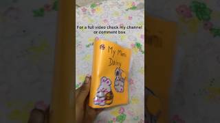 How to make 3 ring binder mini notebook ☺️shorts cute diy mini notebook ringbinder journal [upl. by Edualc]