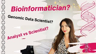 Bioinformatician vs Genomic Data Scientist what do these job names mean Genomics With Georgia [upl. by Elbag534]