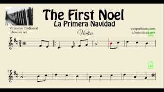 La Primera Navidad Partitura de Violin The First Noel [upl. by Rebmak]