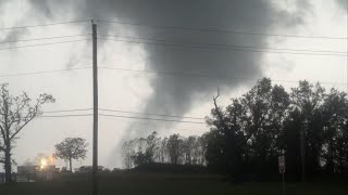 Storm chasers intercept SPOOKY TORNADO in Idabel Oklahoma [upl. by Eanert]