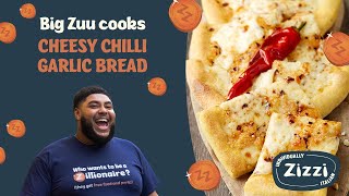 Big Zuu Cooks Zizzis FAMOUS Cheesy Chilli Garlic Bread  Zizzi [upl. by Saloma2]