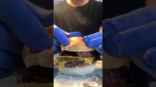 Cipollina caramellata devastante jumbo fastfood hamburger ricetta streetfood [upl. by Enael]