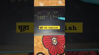 चूहा Ka English Meaning । Chuha Ka English Meaning Kya Hota Hai । Definition [upl. by Marna]