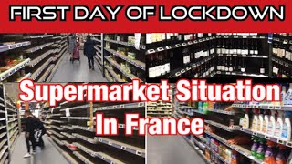 Supermarket Situation Here In France  March 17 2020  Intermarche Vanves [upl. by Ashwin]