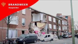 Brandweer Haaglanden  Explosie Jan van der Heijdenstraat Den Haag 2019 [upl. by Ariela]