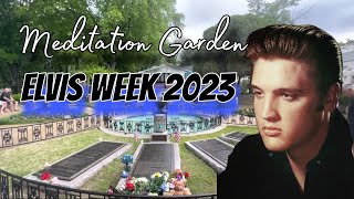 Elvis Week 2023 Meditation Garden at Graceland Memphis [upl. by Enitsirt]