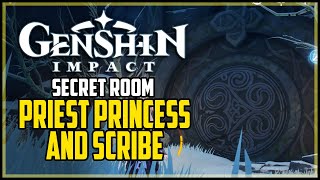 How to Open Dragonspine Sealed Door Genshin Impact Priest Box Princess Box And Scribe Box [upl. by Allisurd]