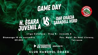 H Ègara Juvenil Verd A vs OAR Gràcia Sabadell Verd [upl. by Merrill]