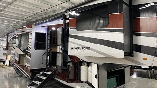 Luxury RV 2021 Riverstone Legacy 37FLTH  Front Living Toy Hauler  Walk Through  Forest River [upl. by Esten]