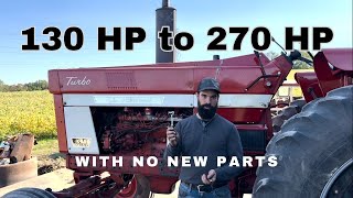 HOW TO TURN THE FUEL UP ON YOUR IH 668688 SERIES TRACTOR  REVEALING OUR SECRETS [upl. by Nikal]